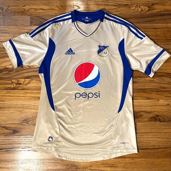 RARE Millonarios FC El Dorado Adidas Away Jersey | 2011 2012 | Size M | Colombia - Picture 1 of 7
